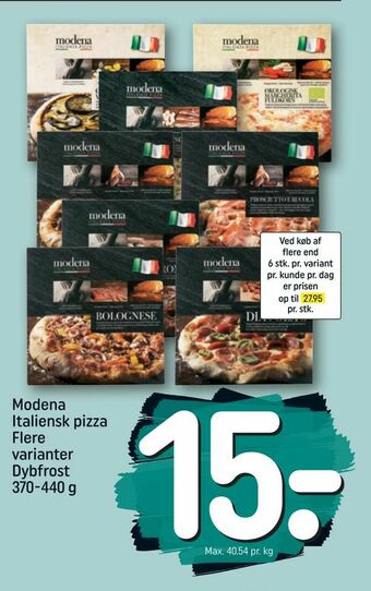 REMA 1000 Modena Italiensk pizza tilbud