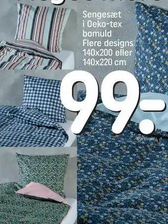 REMA 1000 Sengesæt i Oeko-tex bomuld tilbud