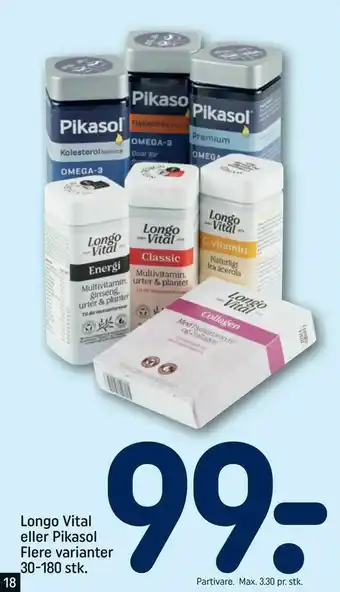 REMA 1000 Longo Vital eller Pikasol tilbud