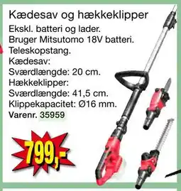 Harald Nyborg Kædesav og hækkeklipper tilbud