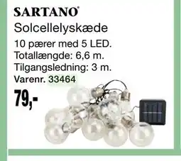Harald Nyborg SARTANO Solcellelyskæde tilbud