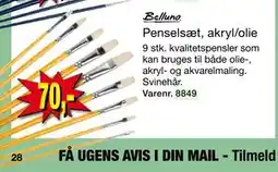 Harald Nyborg Penselsæt, akryl/olie tilbud