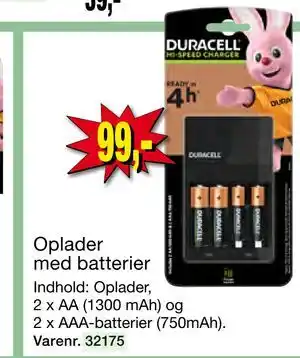 Harald Nyborg Oplader med batterier tilbud