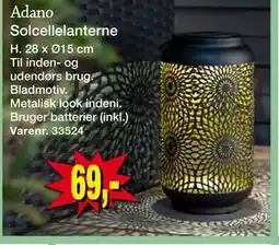 Harald Nyborg Adano Solcellelanterne tilbud