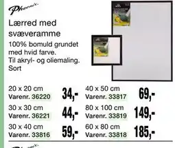 Harald Nyborg Lærred med svæveramme tilbud