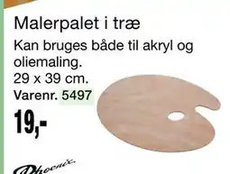 Harald Nyborg Malerpalet i træ tilbud