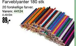 Harald Nyborg Farveblyanter 180 stk tilbud