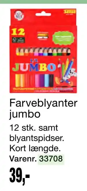 Harald Nyborg Farveblyanter jumbo tilbud