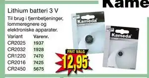 Harald Nyborg Lithium batteri 3 V tilbud