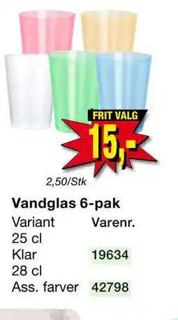 Harald Nyborg Vandglas 6-pak tilbud
