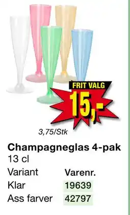 Harald Nyborg Champagneglas 4-pak tilbud