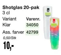 Harald Nyborg Shotglas 20-pak tilbud