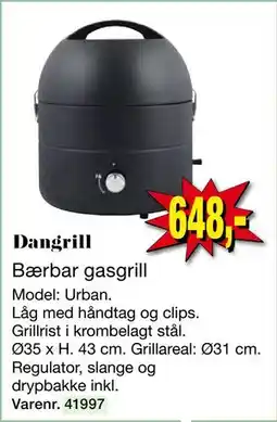Harald Nyborg Dangrill Bærbar gasgrill tilbud