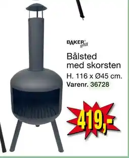 Harald Nyborg Bålsted med skorsten tilbud
