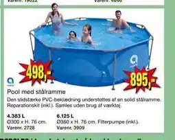 Harald Nyborg Pool med stålramme tilbud