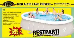 Harald Nyborg Pool oval med stålramme tilbud
