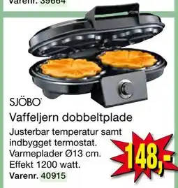 Harald Nyborg Vaffeljern dobbeltplade tilbud