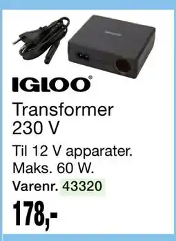 Harald Nyborg IGLOO Transformer 230 V tilbud