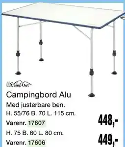 Harald Nyborg Campingbord Alu tilbud