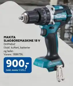 Davidsen Makita slagboremaskine 18 v tilbud