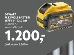 Davidsen Dewalt flexvolt batteri tilbud