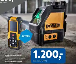 Davidsen Dewalt krydslinjelaser , dewalt afstandsmåler 60 m tilbud