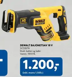 Davidsen Dewalt bajonetsav 18 v dcs367n tilbud