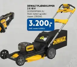 Davidsen Dewalt plæneklipper 2 x 18 v tilbud