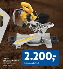 Davidsen Dewalt kap-/geringssav 18 v tilbud