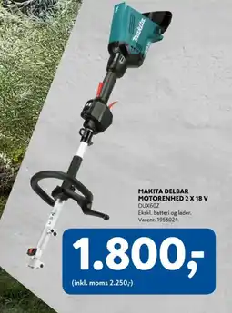 Davidsen Makita delbar motorenhed 2 x 18 v tilbud