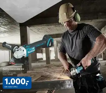Davidsen Makita vinkelsliber 18 v tilbud