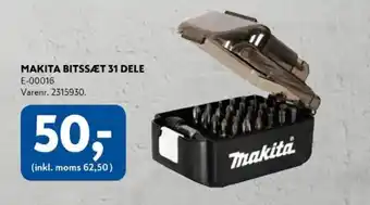 Davidsen Makita bitssæt 31 dele tilbud