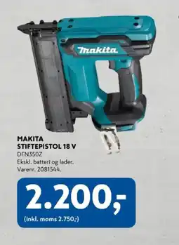 Davidsen Makita stiftepistol 18 v tilbud