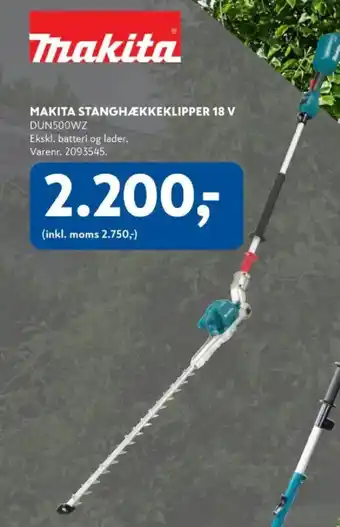 Davidsen Makita stanghækkeklipper 18 v tilbud