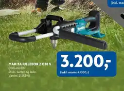 Davidsen Makita pælebor 2 x 18 v ddg460zx7 tilbud