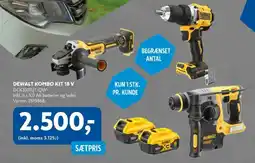 Davidsen Dewalt kombo kit 18 v dck330p2t-qw tilbud
