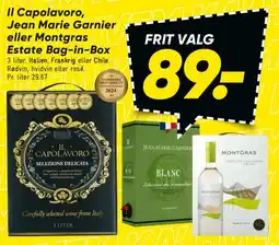 Bilka Il Capolavoro / Jean Marie Garnier / Montgrás (Bag-in-Box) tilbud