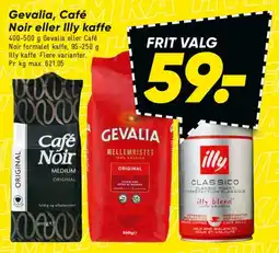 Bilka Gevalia / Café Noir / Illy kaffe tilbud