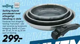 Bilka Hybrid pandesæt med aftageligt håndtag (4 dele) tilbud