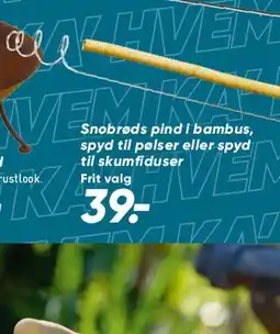 Bilka Snobrøds pind i bambus tilbud