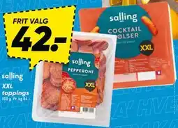 Bilka XXL toppings tilbud