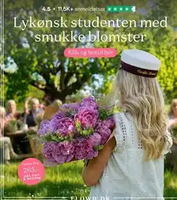 Bilka Lykønsk studenten med smukke blomster tilbud