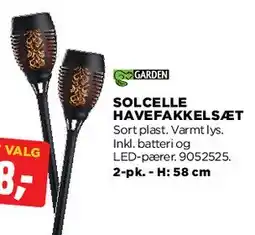 jem & fix SOLCELLE HAVEFAKKELSÆT tilbud