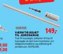 jem & fix VÆRKTØJSSÆT TIL JORDSKRUE tilbud