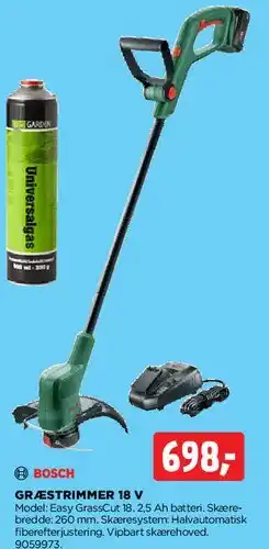 jem & fix GRÆSTRIMMER 18 V tilbud