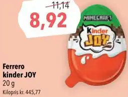 Citti Ferrero kinder JOY tilbud