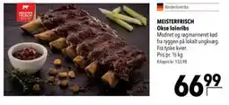 Citti MEISTERFRISCH Okse loinribs tilbud