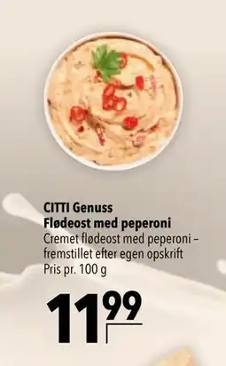 Citti CITTI Genuss Flødeost med peperoni tilbud