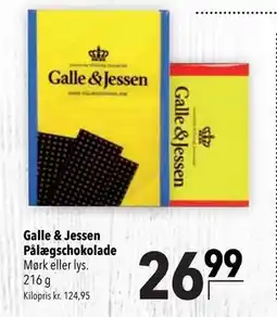 Citti Galle & Jessen Pålægschokolade tilbud