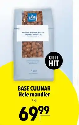 Citti BASE CULINAR Hele mandler tilbud